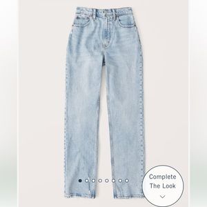 Abercrombie curve love high rise 90’s straight jean